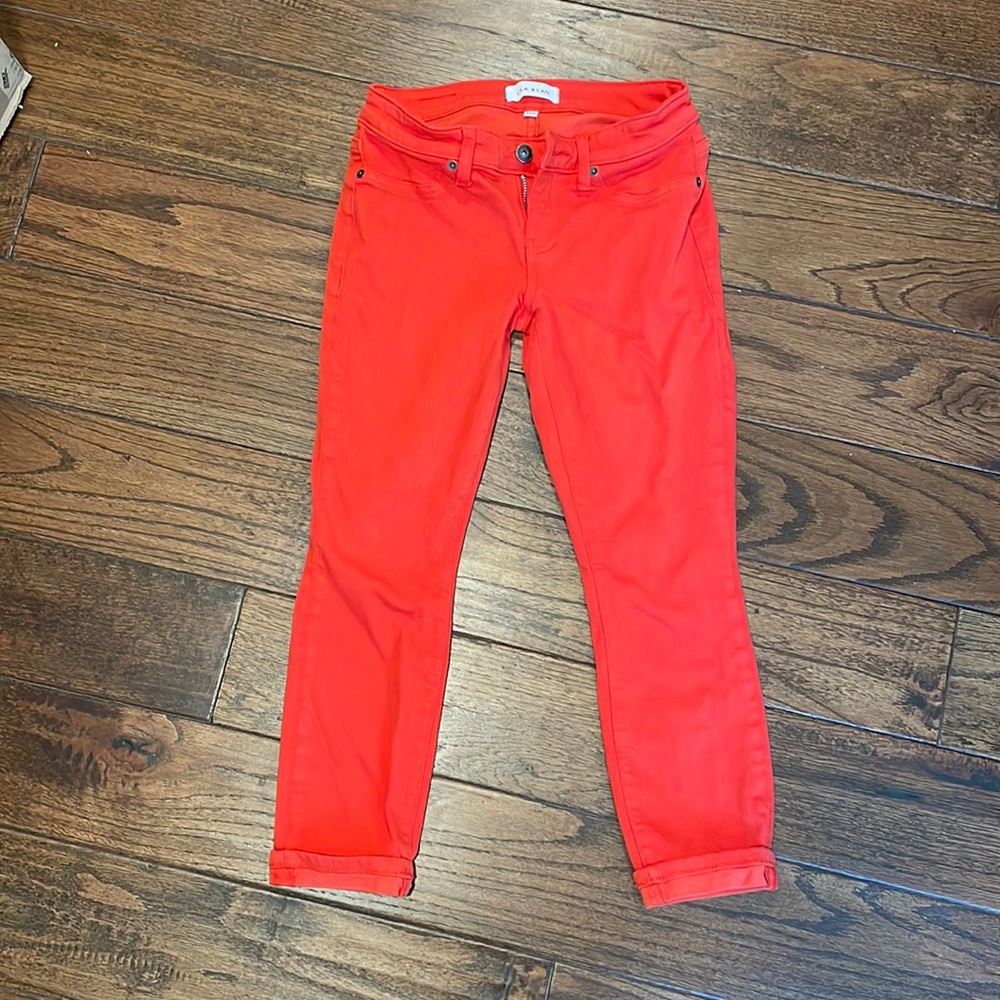 Lila Ryan coral skinny jeans